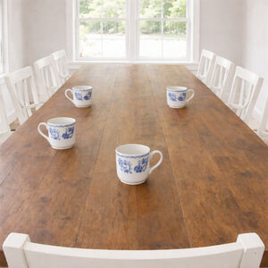 Churchill Mugs White Blue Toile Set of 4